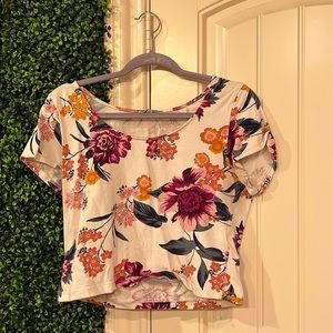 Floral crop top